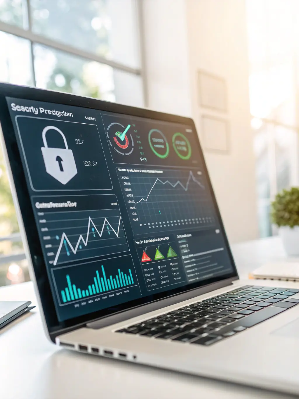 A secure online portal displaying financial data, emphasizing the security and accessibility of ForYou Accounting's services.