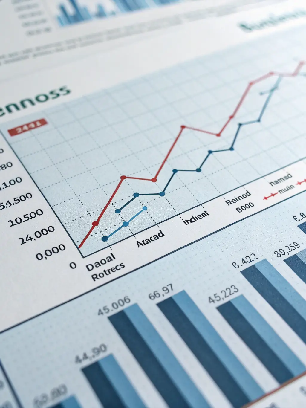 A graph showing financial growth, symbolizing ForYou Accounting's dedication to helping clients achieve their financial goals.